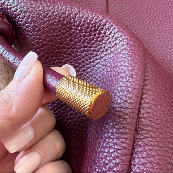 Fossil Willa Deep Burgundy Leather Shoulder Bag - Picture 5 of 8